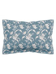 V&A Blue Daffodil Dreams 100% Cotton Duvet Cover and Pillowcase Set - Image 4 of 5