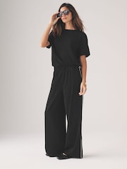 The Set Khaki/Navy 2 Pack Pull On Trousers with Side Stripe - Image 1 of 17