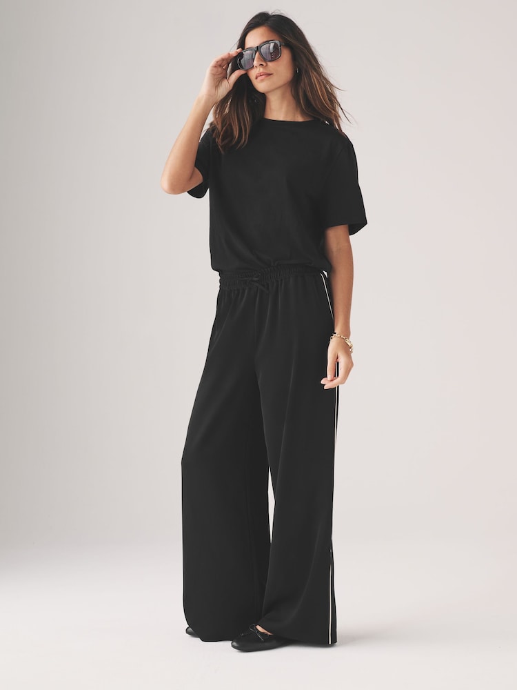 The Set Khaki/Navy 2 Pack Pull On Trousers with Side Stripe - Image 1 of 17
