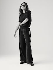 The Set Khaki/Navy 2 Pack Pull On Trousers with Side Stripe - Image 4 of 17