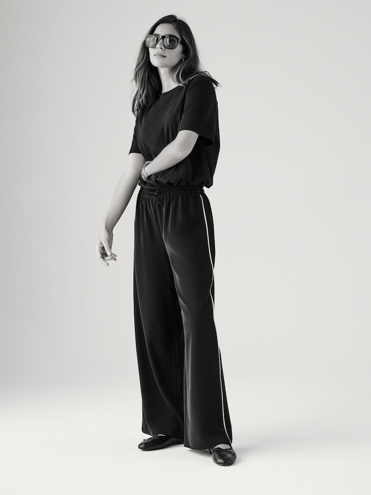 The Set Khaki/Navy 2 Pack Pull On Trousers with Side Stripe - Image 4 of 17