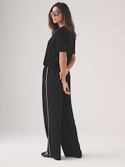 The Set Khaki/Navy 2 Pack Pull On Trousers with Side Stripe - Image 6 of 17