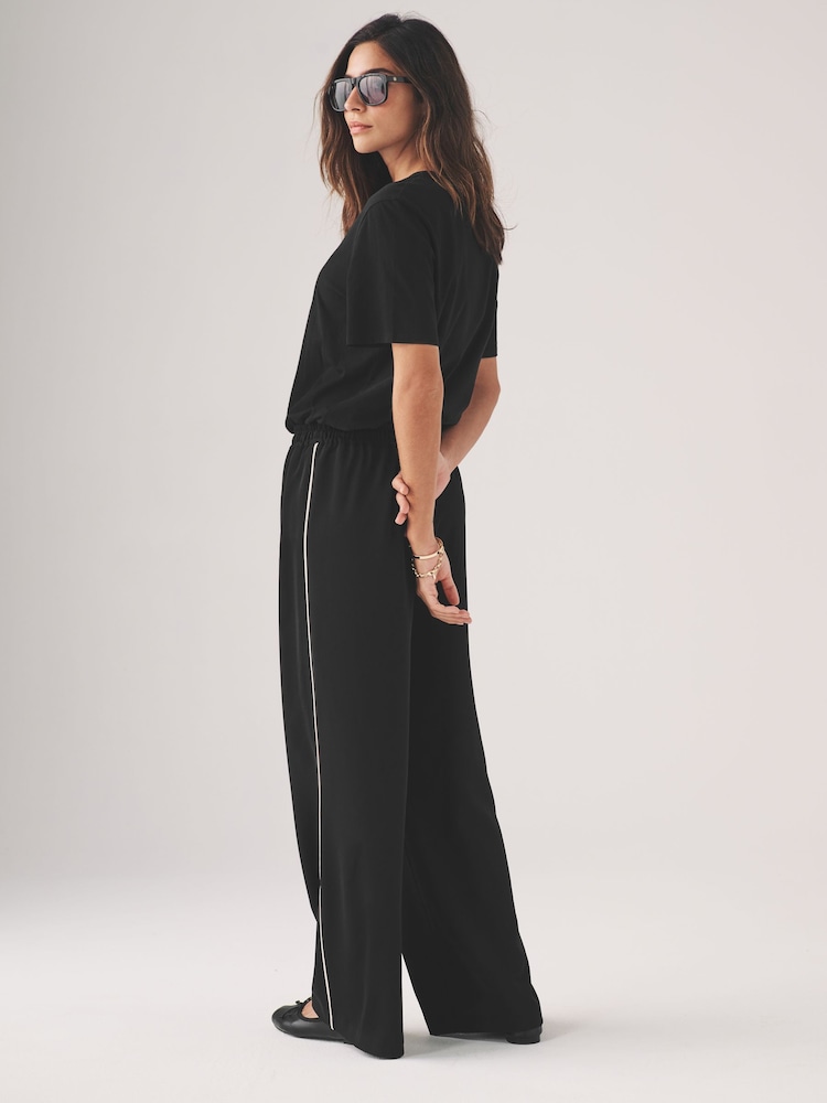 The Set Khaki/Navy 2 Pack Pull On Trousers with Side Stripe - Image 6 of 17