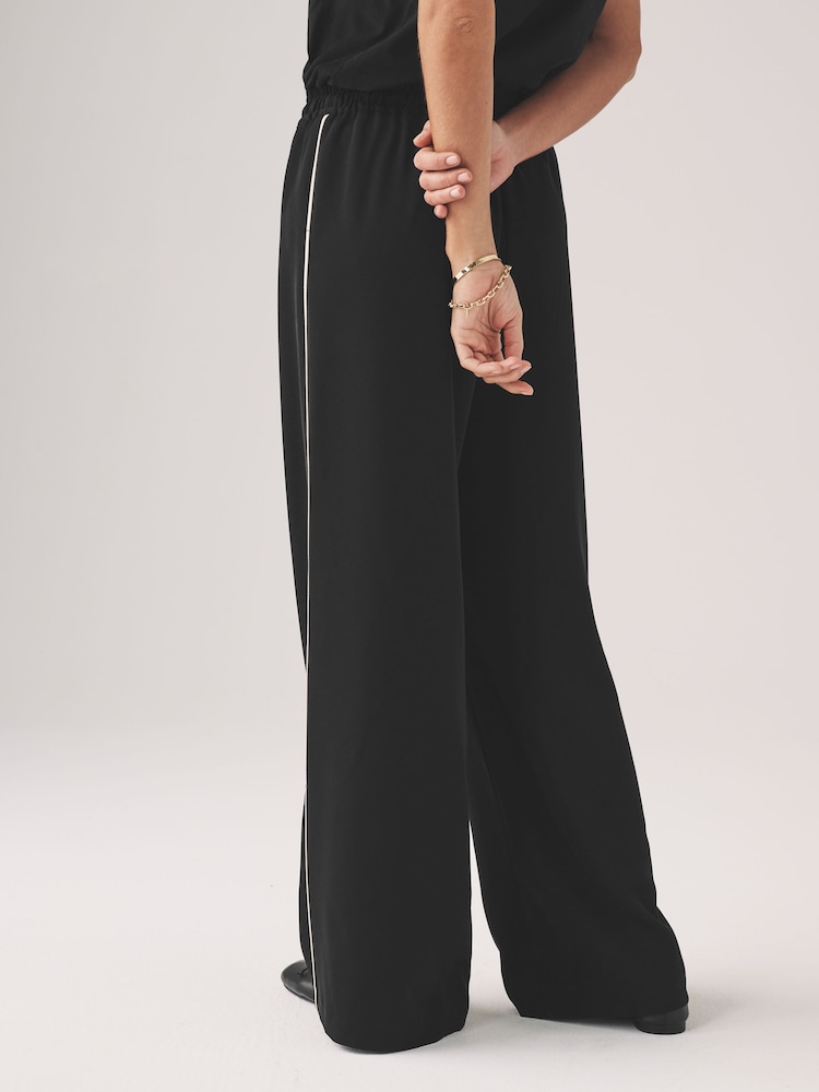 The Set Khaki/Navy 2 Pack Pull On Trousers with Side Stripe - Image 8 of 17