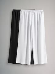 The Set 2 de Pantaloni cu croi larg fără închidere din In - Image 2 of 11