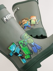 Khaki Green Minecraft Rubber Wellies - Image 5 of 5