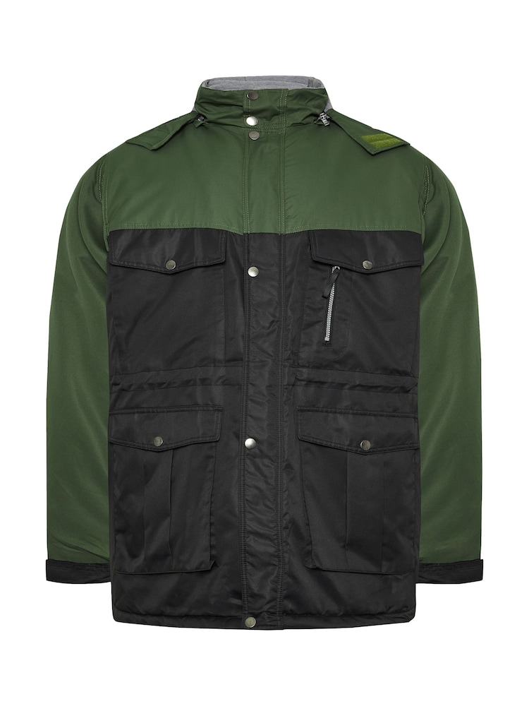 Пальто BadRhino Big & Tall Fleece Lined з капюшоном - Image 3 of 4