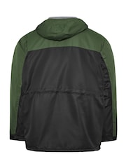 BadRhino Big & Tall Green Fleece Lined Hooded Coat - Image 4 of 4