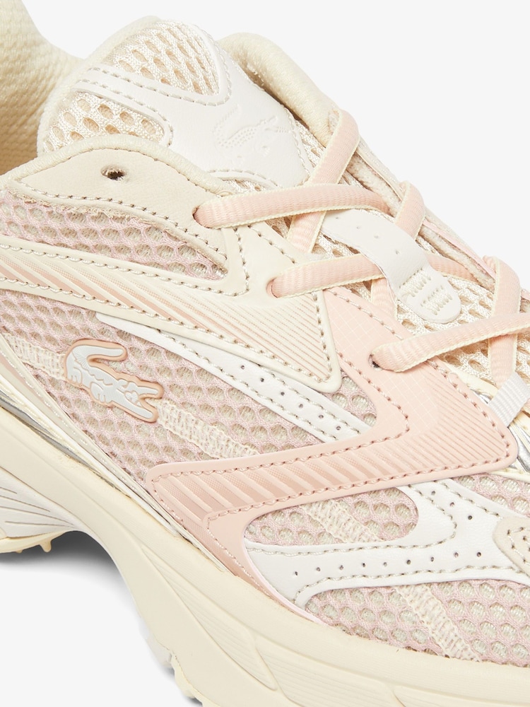 Lacoste Pink Neo Shot Trainers - Image 6 of 6