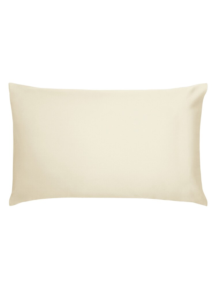 Bedeck of Belfast Chalk 400 Thread Count 100% Cotton Sateen Large Pillowcase Pair - Image 2 of 2