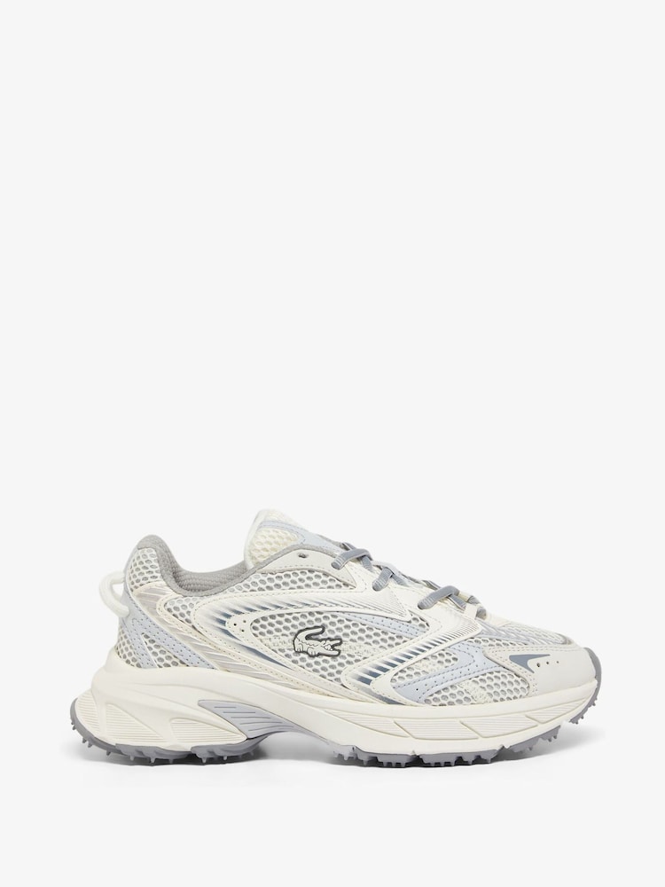 Lacoste Grey Neo Shot Trainers - Image 2 of 7