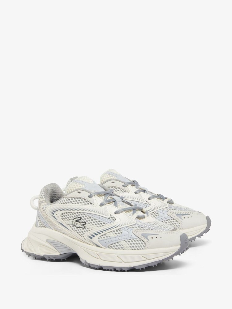 Lacoste Grey Neo Shot Trainers - Image 3 of 7