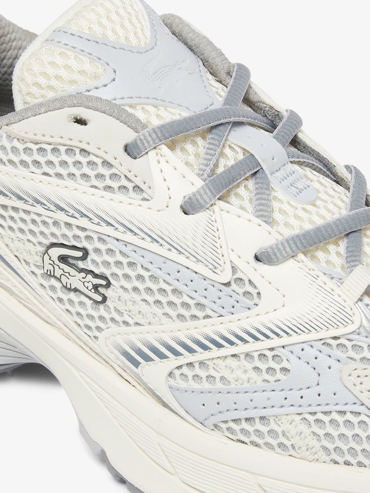 Lacoste Grey Neo Shot Trainers - Image 7 of 7