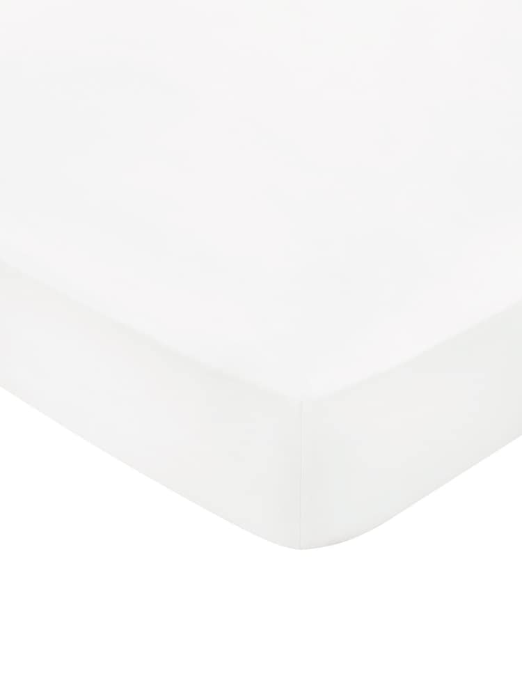 Bedeck of Belfast White 400 Thread Cound 100% Cotton Sateen Fitted Sheet - Image 2 of 2