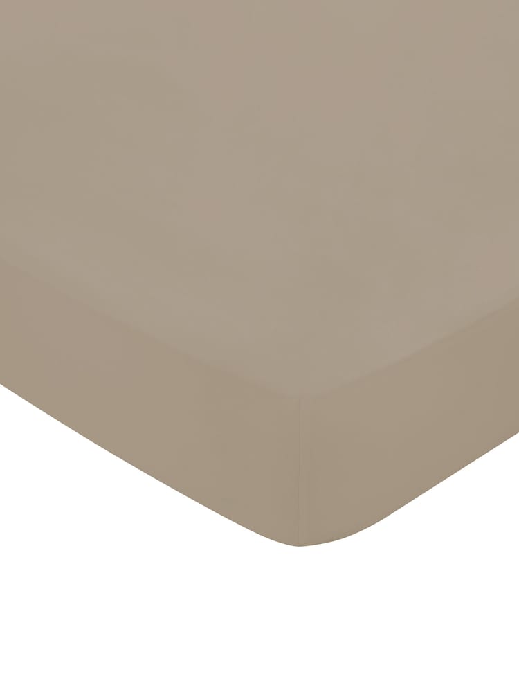 Bedeck of Belfast Truffle 400 Thread Cound 100% Cotton Sateen Fitted Sheet - Image 2 of 2 Bedeck of Belfast Truffle 400 Thread Cound 100% Cotton Sateen Fitted Sheet - Image 2 of 2
