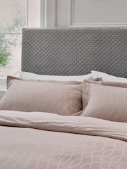 Bedeck of Belfast Truffle Ravello 100% Cotton Duvet Cover and Pillowcase Set - Image 2 of 4