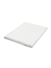 Bedeck of Belfast White 400 Thread Cound 100% Cotton Sateen Fitted Flat Sheet - Image 2 of 2