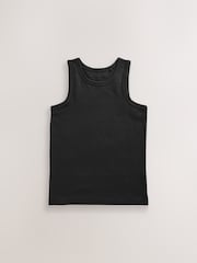 Black Vests 5 Pack (1.5-16yrs) - Image 2 of 5