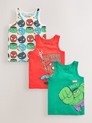 Multi Marvel 100% Cotton Vests 3 Pack (1.5-12yrs) - Image 1 of 7