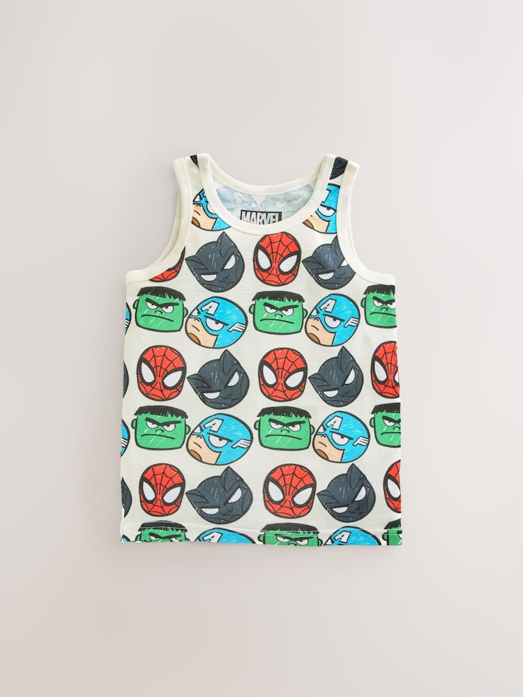 Multi Marvel 100% Cotton Vests 3 Pack (1.5-12yrs) - Image 2 of 7