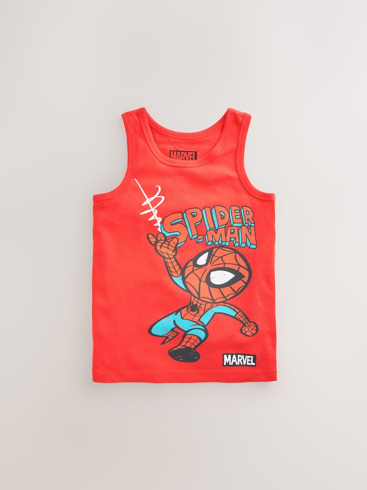 Multi Marvel 100% Cotton Vests 3 Pack (1.5-12yrs) - Image 5 of 7