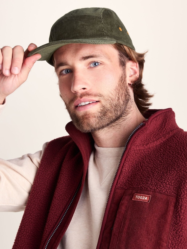 Tog 24 Green Calderwood Corduroy Cap - Image 2 of 4 Tog 24 Green Calderwood Corduroy Cap - Image 2 of 4