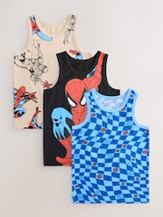 Multi Spiderman Vests 3 Pack (1.5-10yrs) - Image 1 of 7