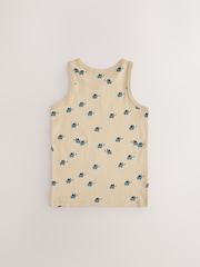 Mini Safari Print 100% Cotton Vests 5 Pack (1.5-8yrs) - Image 2 of 9