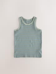 Mini Safari Print 100% Cotton Vests 5 Pack (1.5-8yrs) - Image 5 of 9