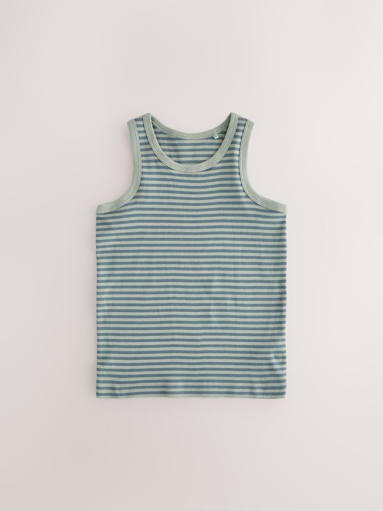 Mini Safari Print 100% Cotton Vests 5 Pack (1.5-8yrs) - Image 5 of 9