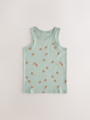 Mini Safari Print 100% Cotton Vests 5 Pack (1.5-8yrs) - Image 6 of 9