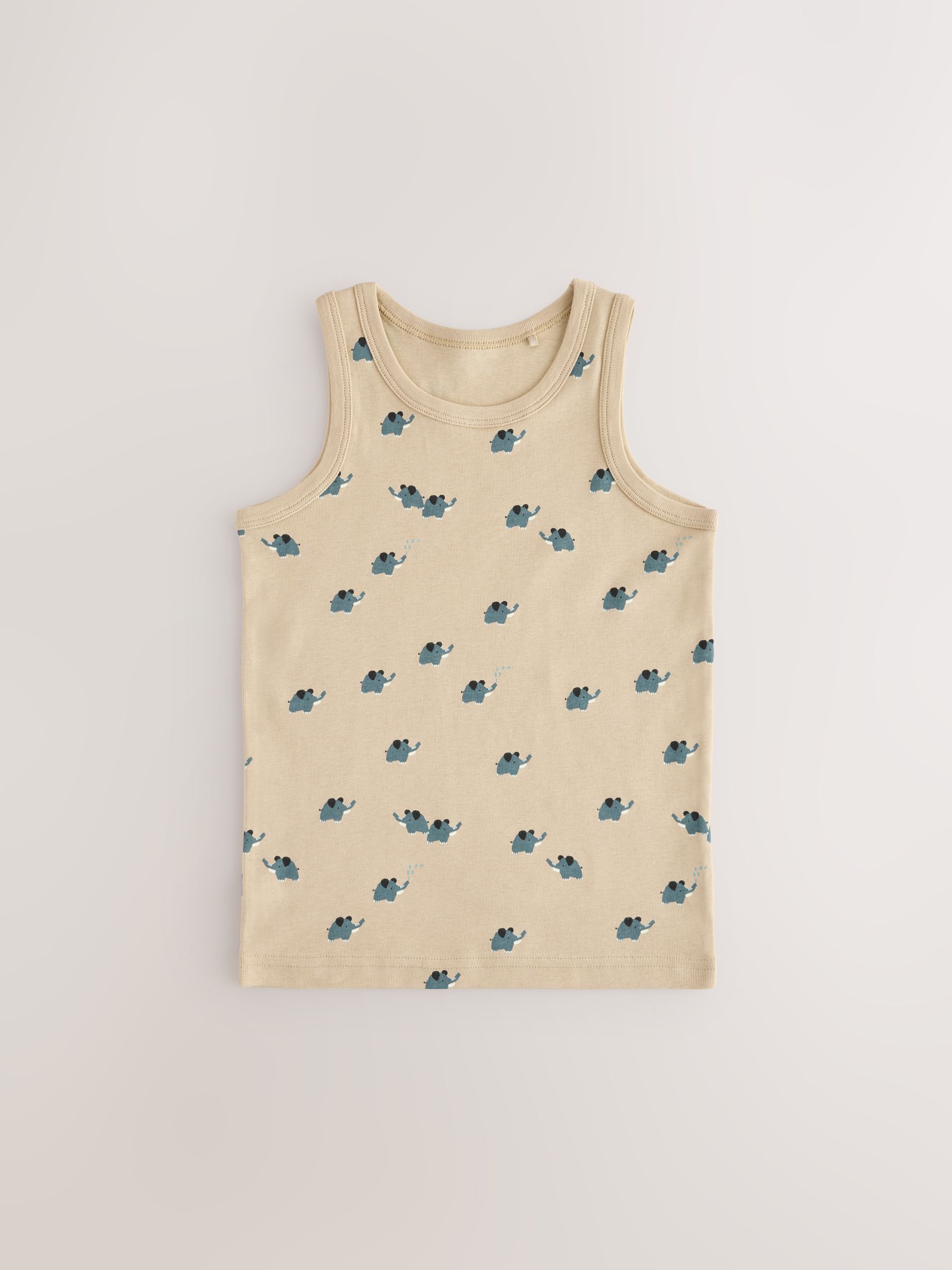 Buy Mini Safari Print Cotton Vests 5 Pack (1.5-8yrs) from Next USA