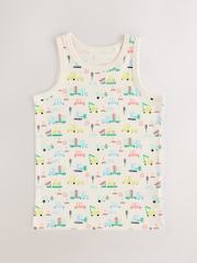 Bright Vehicles 100% Cotton Vests 5 Pack (1.5-8yrs) - Image 7 of 9