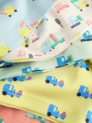 Bright Vehicles 100% Cotton Vests 5 Pack (1.5-8yrs) - Image 9 of 9