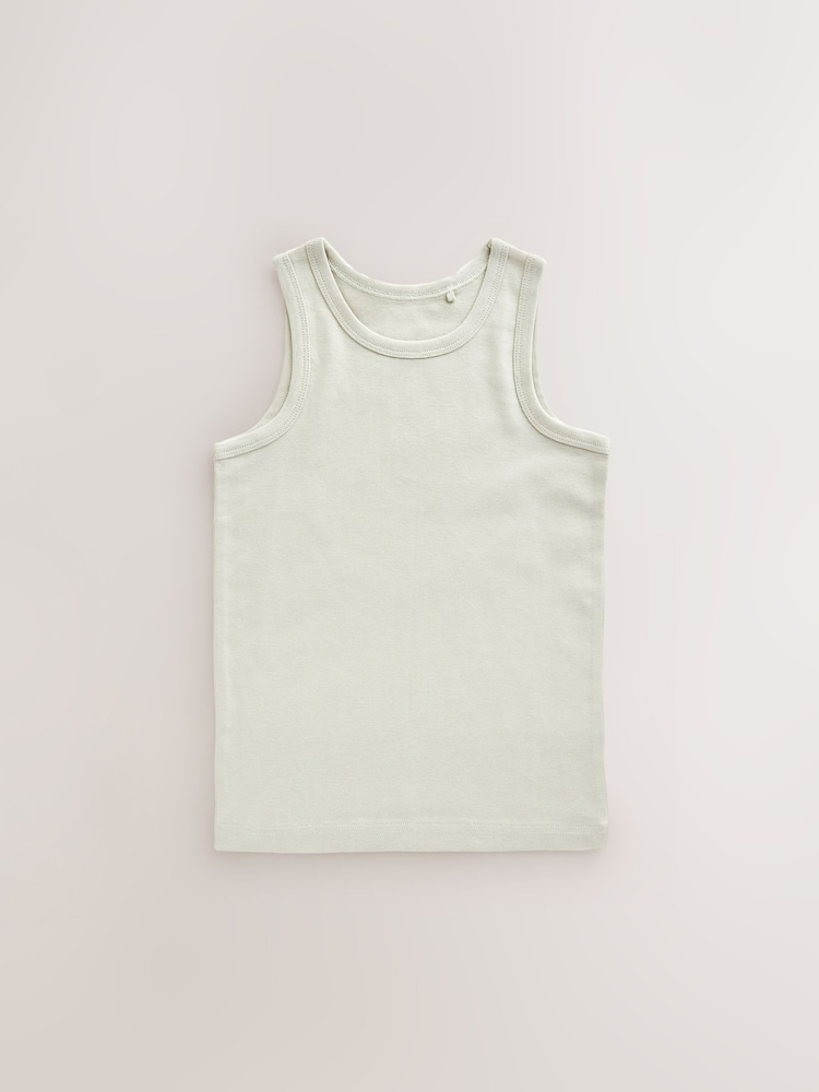 Tonal Blue Vests 5 Pack (1.5-16yrs) - Image 4 of 8