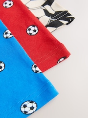Red/Blue Football 100% Cotton Vests 3 Pack (1.5-10yrs) - Image 7 of 7
