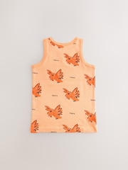 Bright Animal Print 100% Cotton Vests 5 Pack (1.5-8yrs) - Image 3 of 9