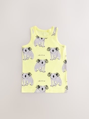 Bright Animal Print 100% Cotton Vests 5 Pack (1.5-8yrs) - Image 5 of 9