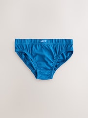 Tonal Blue 100% Cotton Briefs 10 Pack (1.5-16yrs) - Image 10 of 12