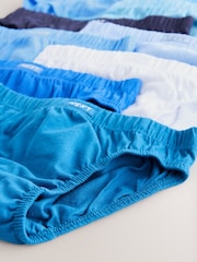 Tonal Blue 100% Cotton Briefs 10 Pack (1.5-16yrs) - Image 12 of 12