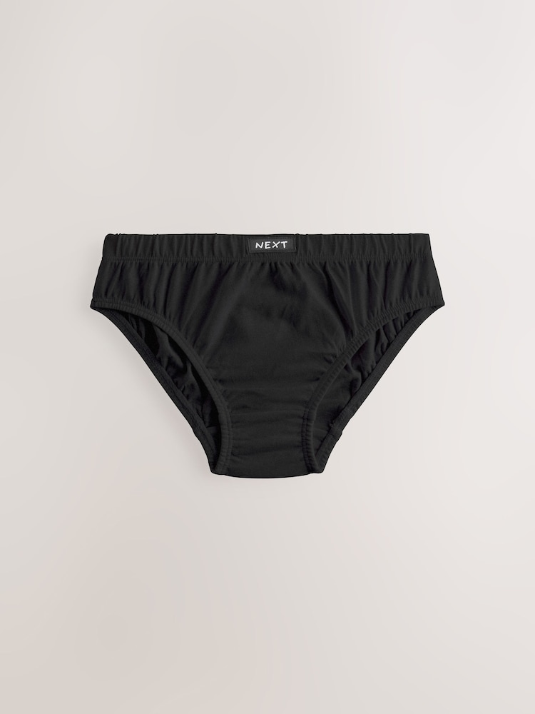 Black 100% Cotton Briefs 7 Pack (1.5-16yrs) - Image 2 of 5