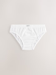 White 100% Cotton Briefs 5 Pack (1.5-16yrs) - Image 2 of 5