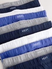 Blue/Grey 100% Cotton Briefs 10 Pack (1.5-16yrs) - Image 13 of 14