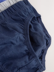 Blue/Grey 100% Cotton Briefs 10 Pack (1.5-16yrs) - Image 14 of 14