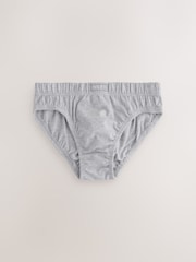 Blue/Grey 100% Cotton Briefs 10 Pack (1.5-16yrs) - Image 4 of 14