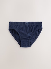 Blue/Grey 100% Cotton Briefs 10 Pack (1.5-16yrs) - Image 5 of 14