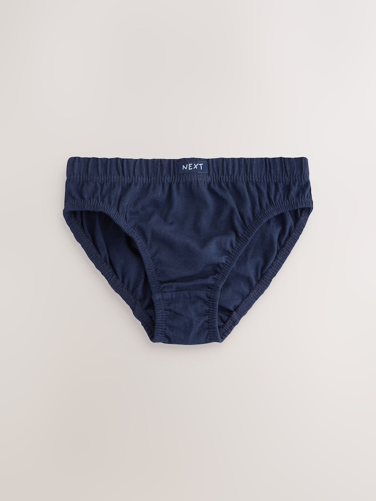Blue/Grey 100% Cotton Briefs 10 Pack (1.5-16yrs) - Image 5 of 14