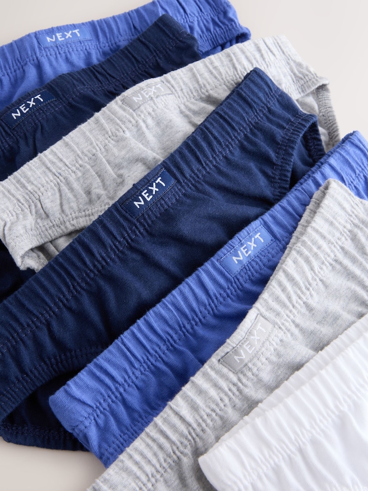 Blue 100% Cotton Briefs 7 Pack (1.5-16yrs) - Image 7 of 8