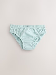 Green/Blue 100% Cotton Briefs 7 Pack (1.5-16yrs) - Image 3 of 11