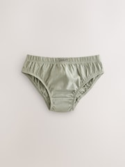 Green/Blue 100% Cotton Briefs 7 Pack (1.5-16yrs) - Image 5 of 11